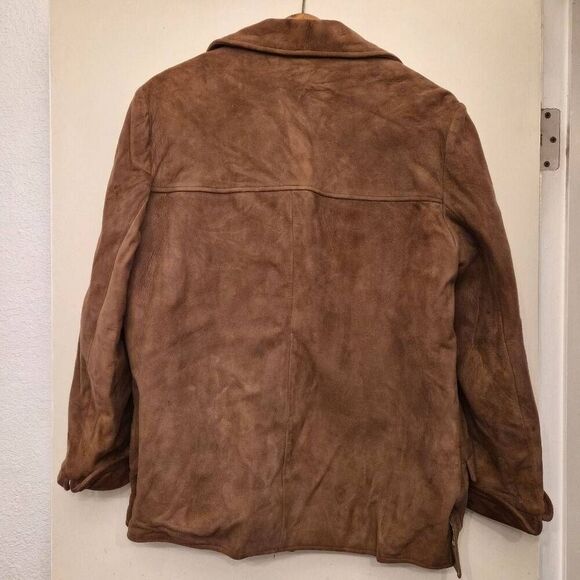 Vintage Brown Learher Button Up Jacket: Super-soft, beautiful, Classic Essential - Picture 5 of 7